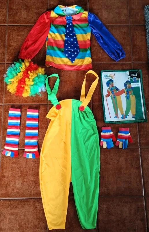 Disfraz de Carnaval Halloween 7-9 Años Payaso Accesorios – photo 2